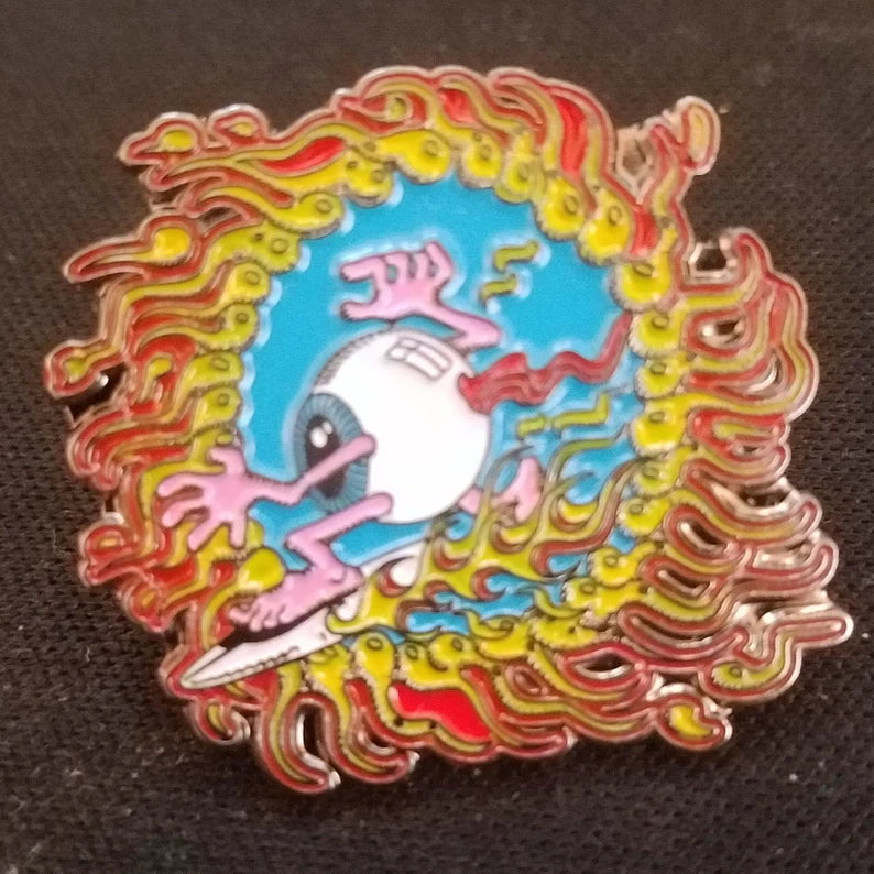 Original Mad Man Merry Prankster Hat Pin Psychedelic