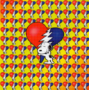 Snoopy Grateful Hearts BLOTTER ART acid free perforated lsd paper