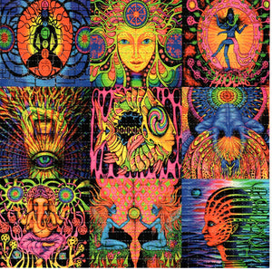 Day Glo X9 BLOTTER ART acid free perforated lsd paper